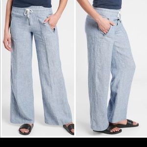 Wide leg linen pants, like new.